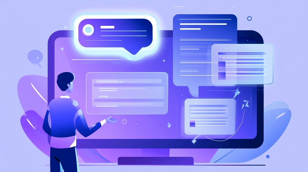 Teacher conversing with an AI chat interface that creates lesson materials