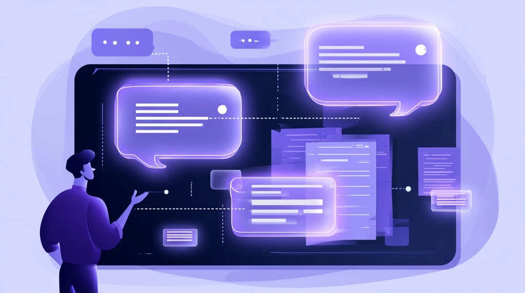 Teacher conversing with an AI chat interface that creates lesson materials