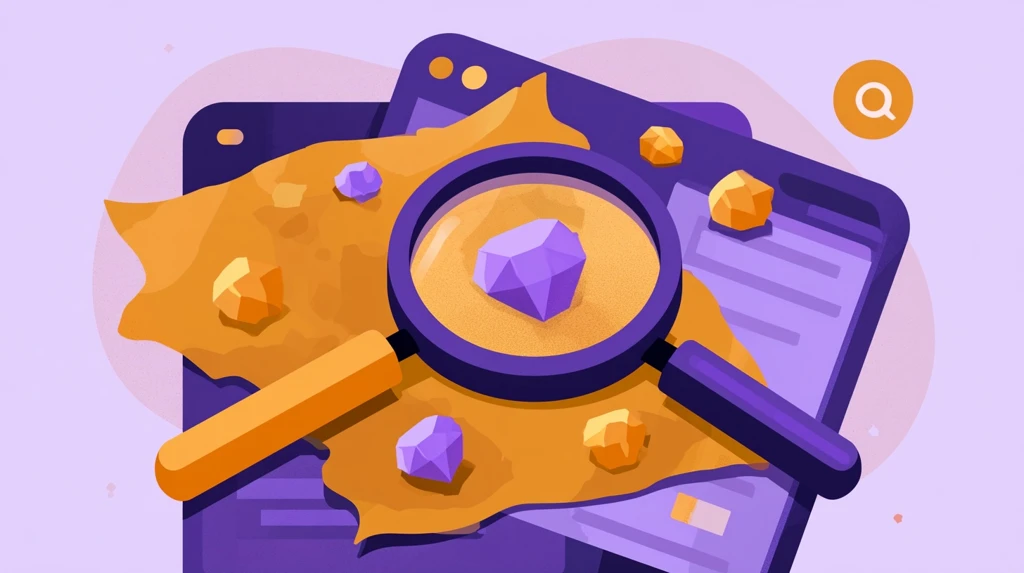 Treasure map of hidden Wayground features with magnifying glass