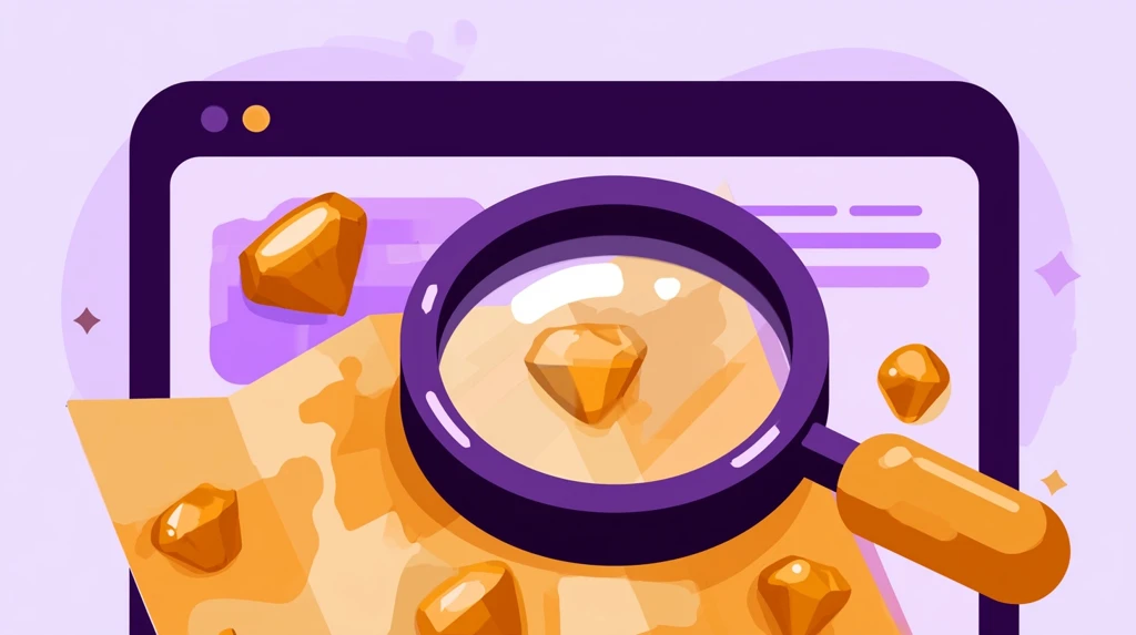 Treasure map of hidden Wayground features with magnifying glass